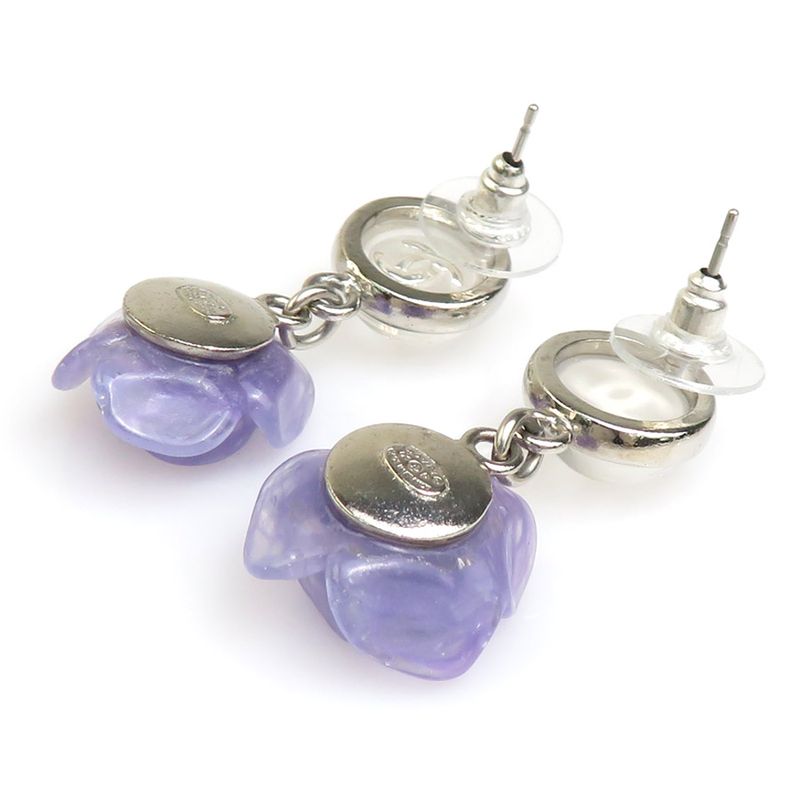 Chanel Earrings Coco Mark Camellia