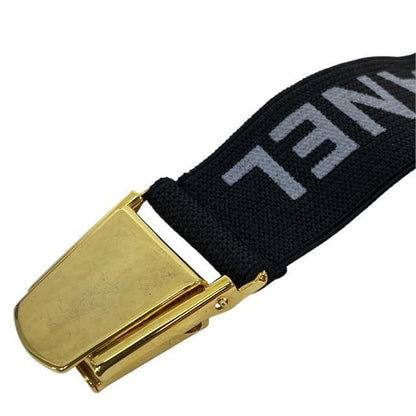 Chanel Armband Clip Accessory Small Logo Rubber GP Black