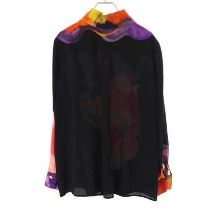 Chanel 15ss Flower Silk Shirt P51441v38310 Black Mix 44