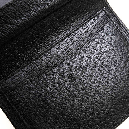 Gucci Card Case Business Card Holder Men's Leather Genuine Black Business Card