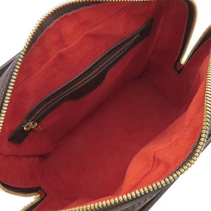 Louis Vuitton Handbag Triana Damier Canvas Damier Ebene Gold Hardware Brown