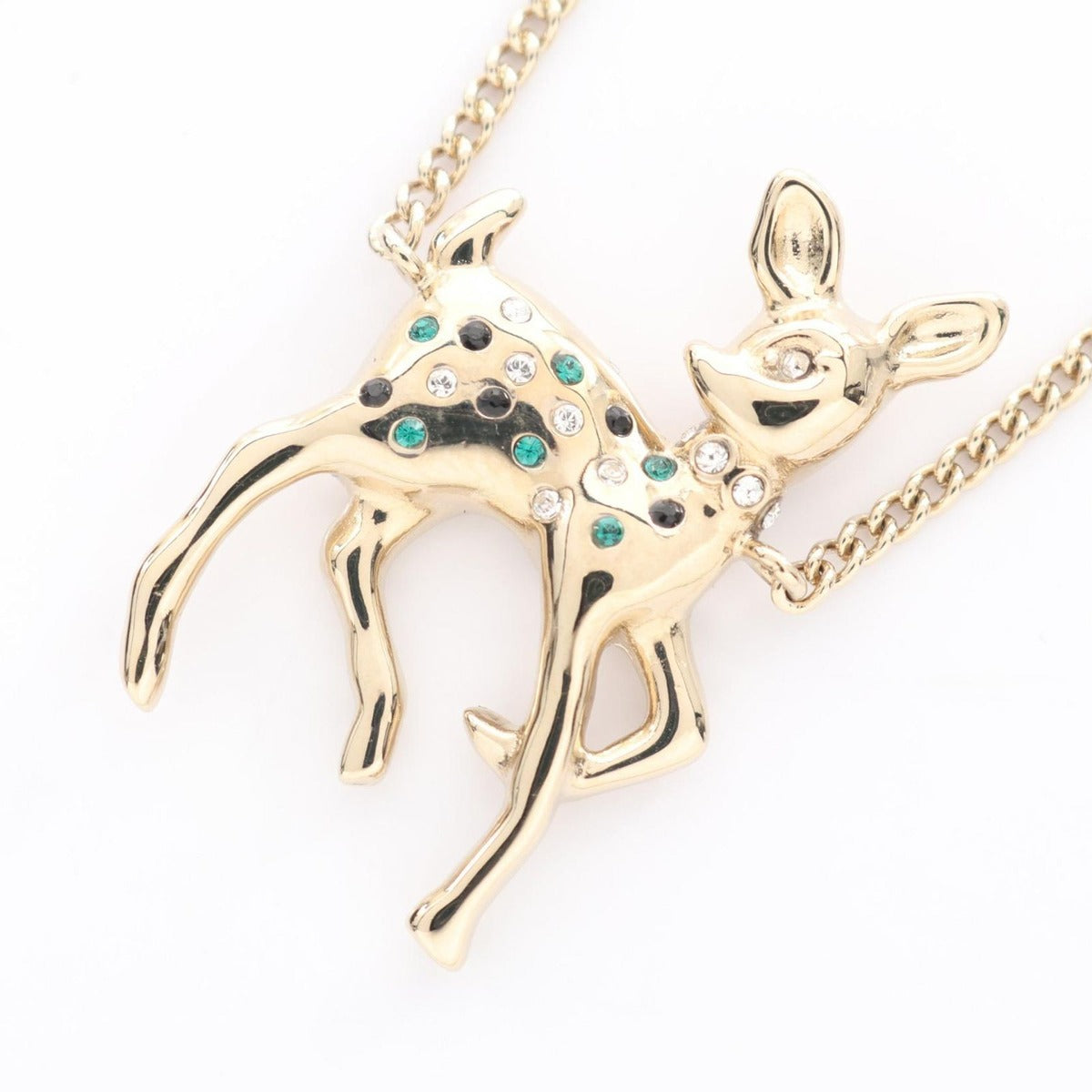 Chanel Necklace Earrings Gift CC Logo Bambi