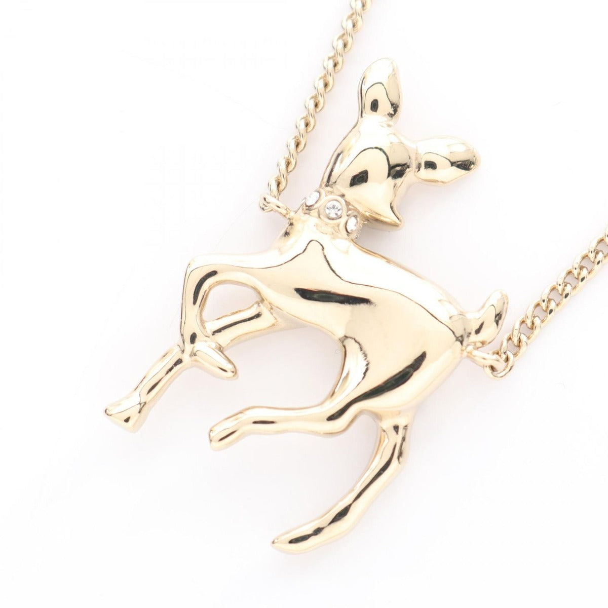 Chanel Necklace Earrings Gift CC Logo Bambi — view 2