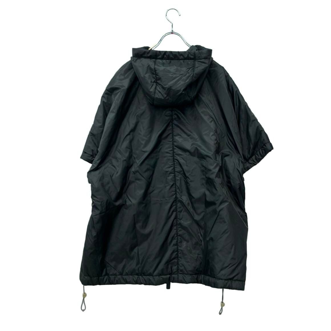 Max Mara the Cube Jacket Cape Midi Length with Hood Greenci Double Zip — view 2