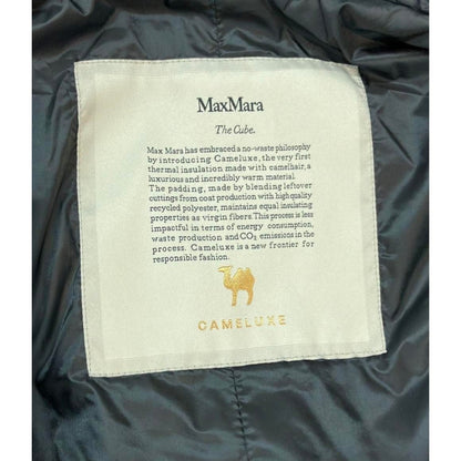 Max Mara the Cube Jacket Cape Midi Length with Hood Greenci Double Zip — view 3