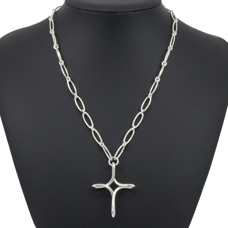Tiffany & Co Large Infinity Cross Open Cross Elsa Peretti 925 Silver Ladies