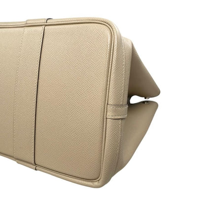 Hermes Tote Garden Party PM C Engraved Epson Trench Beige Silver Hardware Hermes