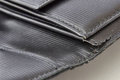 Chanel Preowned Wallet Men's Chanel Foldable Wallet Old Travel Line Black
