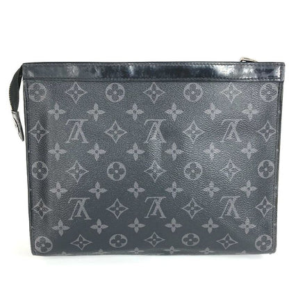 Louis Vuitton Pochette Voyage MM M61692 Monogram Eclipse Canvas Black