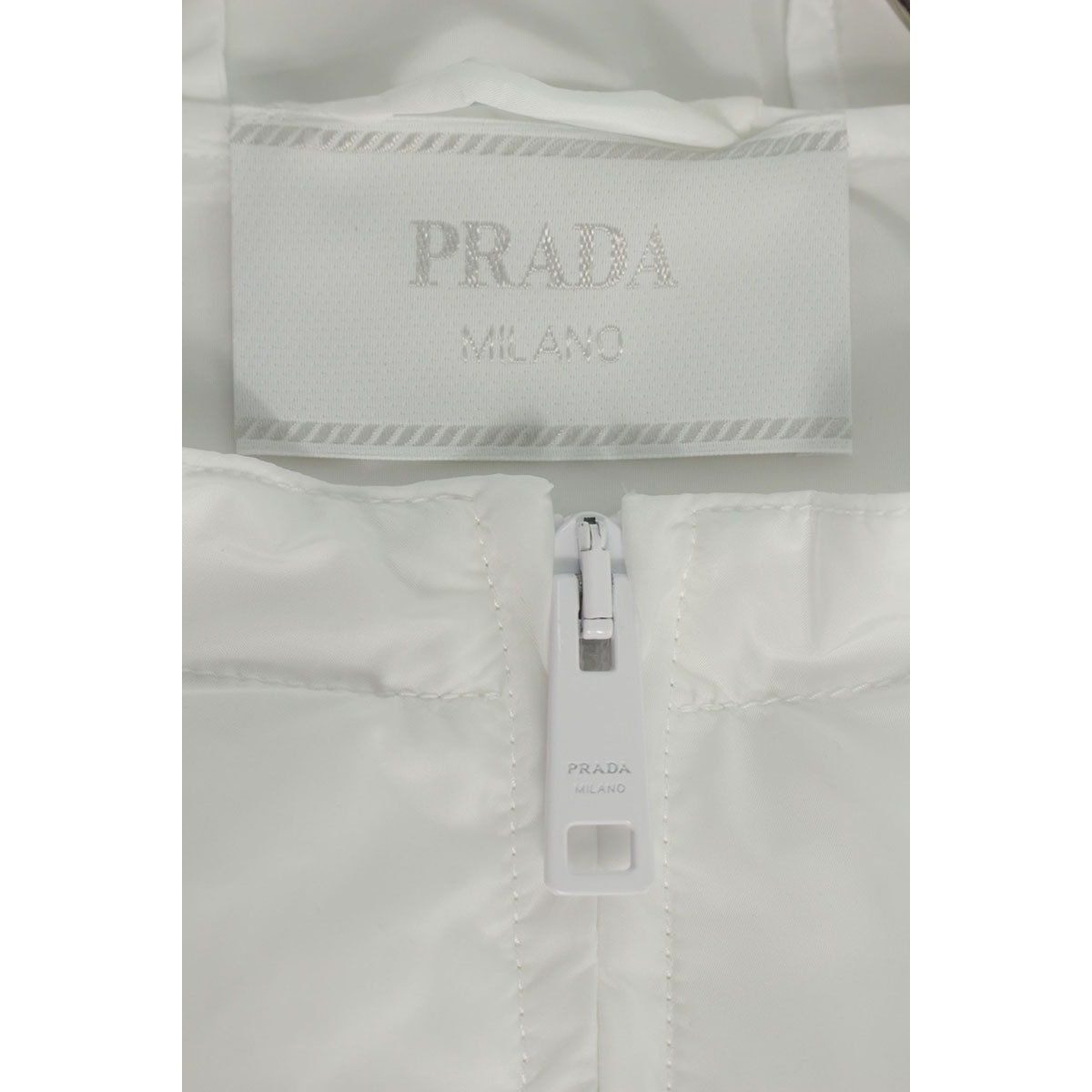 Prada Triangle Logo Plain Nylon Zip Jacket XL — view 3