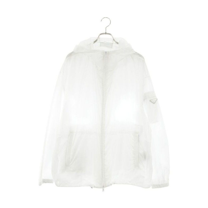 Prada Triangle Logo Plain Nylon Zip Jacket XL