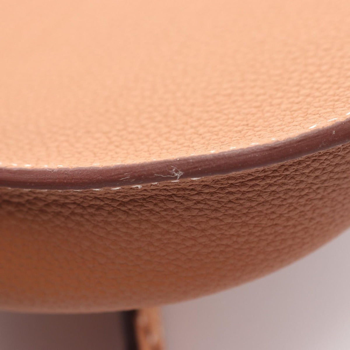 Hermes Shoulder Bag Perspective Cavalier 21 Gold Leather Brown — view 6
