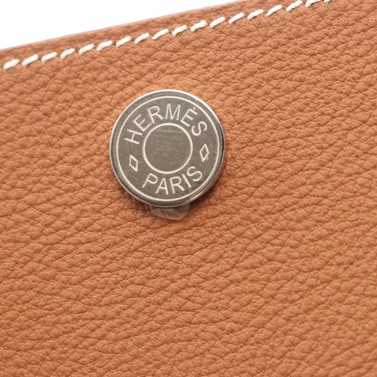 Hermes Shoulder Bag Perspective Cavalier 21 Gold Leather Brown — view 8