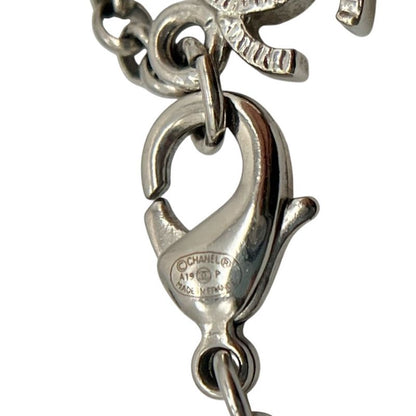 Chanel Necklace A19P Metal A19P Metal Coco Rhinestone Silver