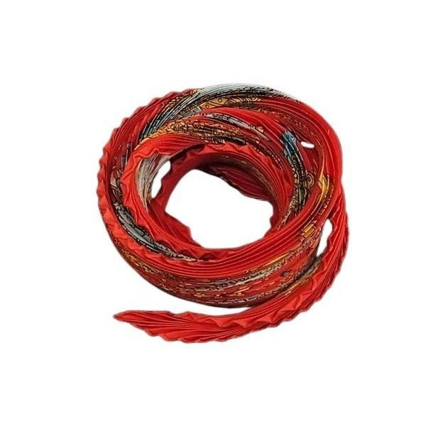 Hermes Pliss Scarf Carre Plisse Multicolor Silk