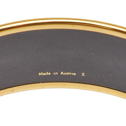 Hermes Emile GM Cloisonne Black Gold Plated Ladies Hermes