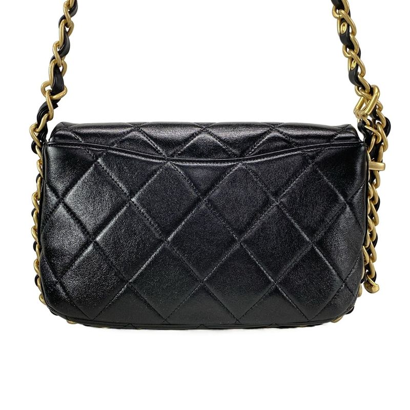 Chanel Shoulder Bag Matelasse As4451 Black Chain Shoulder / Vintage Gold