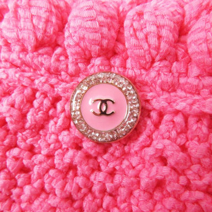 CHANEL 22S P72795 Front Open Long Length Gilet/vest With Coco Mark Buttons Pink