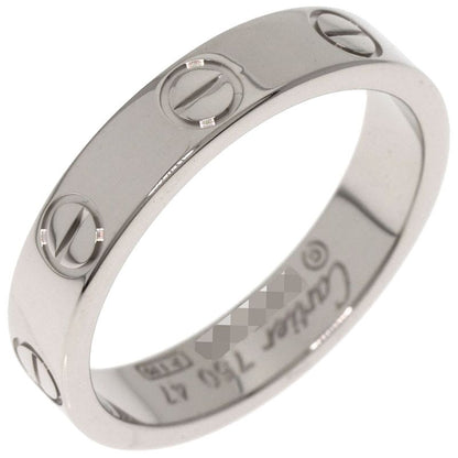 Cartier Mini Love Ring #47 Ring - 18K White Gold Ladies