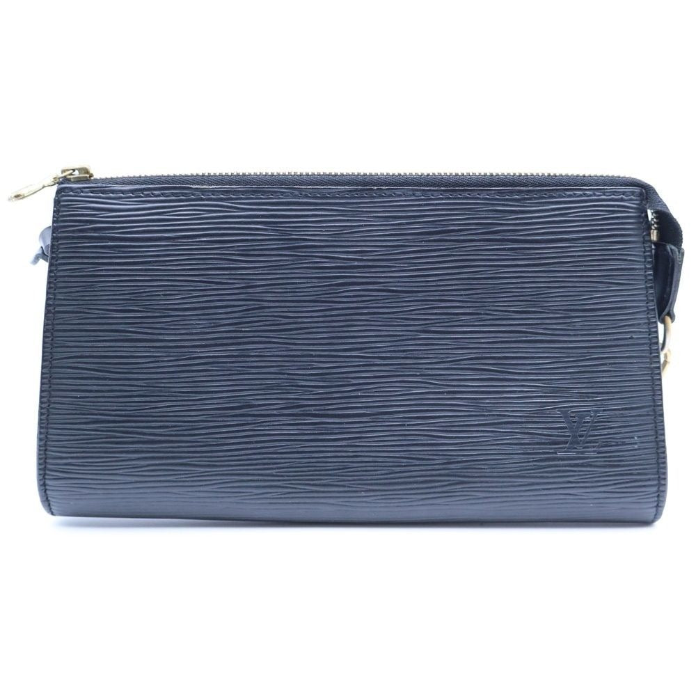 Louis Vuitton Epi Pochette Accessoire Handbag Mini Pouch Case Black Noir