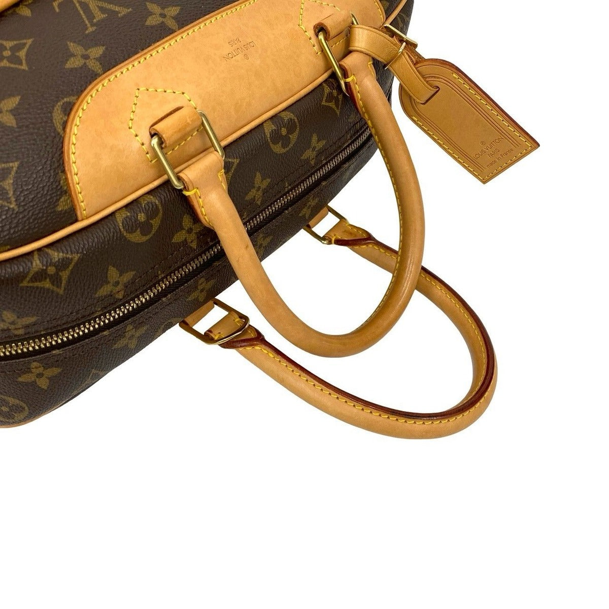 Louis Vuitton Vintage de Ville Monogram Leather Mini Boston Bag Brown — view 4