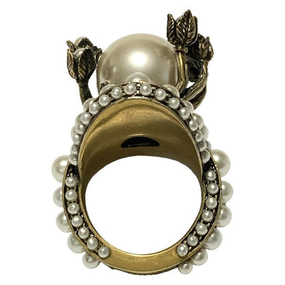 Gucci Ring - Bronze And White Flower