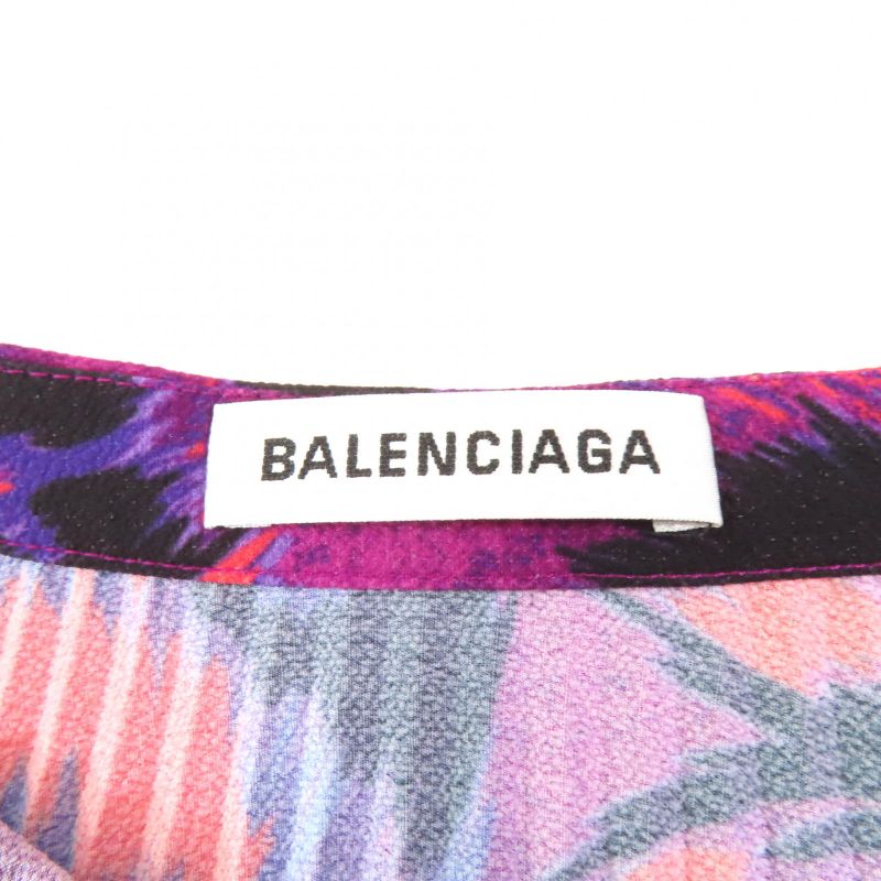 Balenciaga 542847 Allover Pleated Skirt Bottoms Multi 34 Genuine