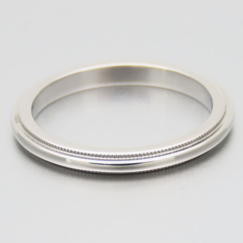 Tiffany & Co Ring / Ring Millegrain Pt950 Approx 2.9g Platinum Jewelry Ladies