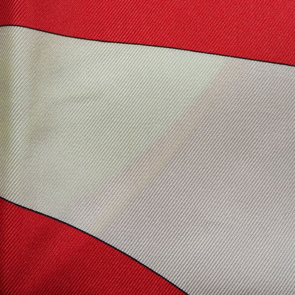 Hermes Carré 90 Chateaux D'arriere Stern Silk Red Women's Scarf