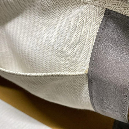 Hermes Boston Bag Arion 50 Light Brown And Dark Gray Silver Hardware Leather