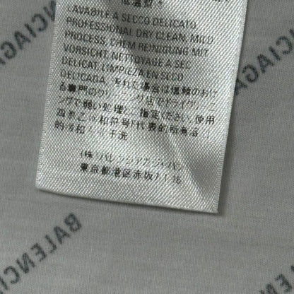 Balenciaga 18ss All Over Logo L S Shirt All Over Logo Long Sleeve Shirt