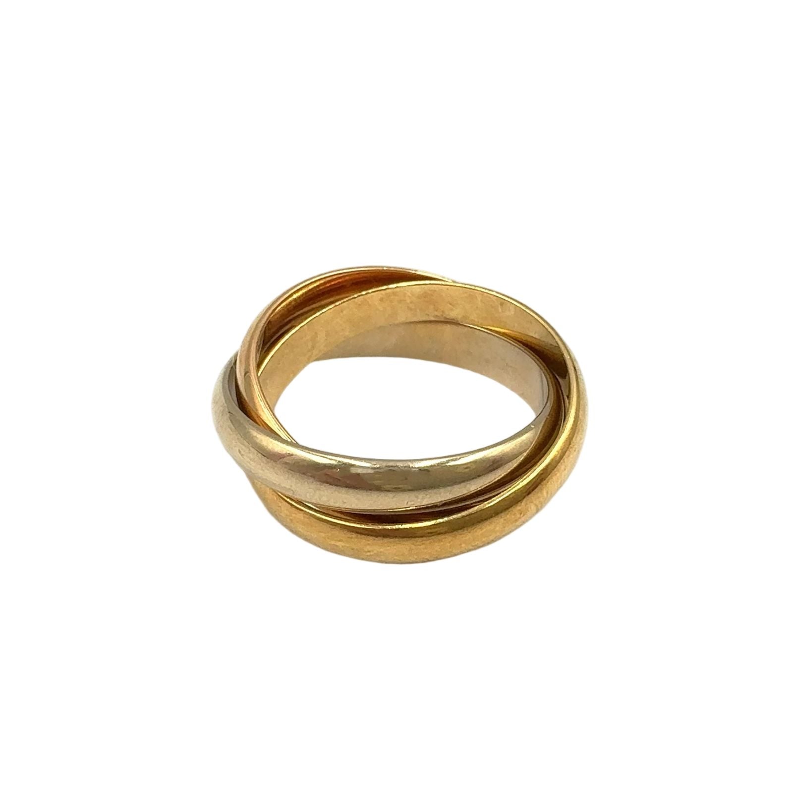 Cartier Trinity Yellow Gold Pink White Ring — view 2