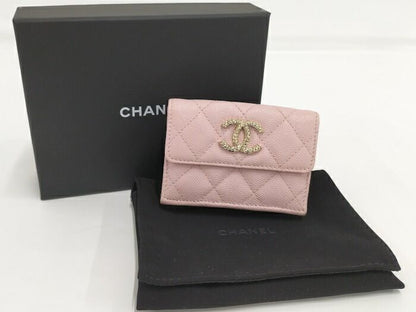 Chanel Small Wallet Ap4319 Pink Caviar