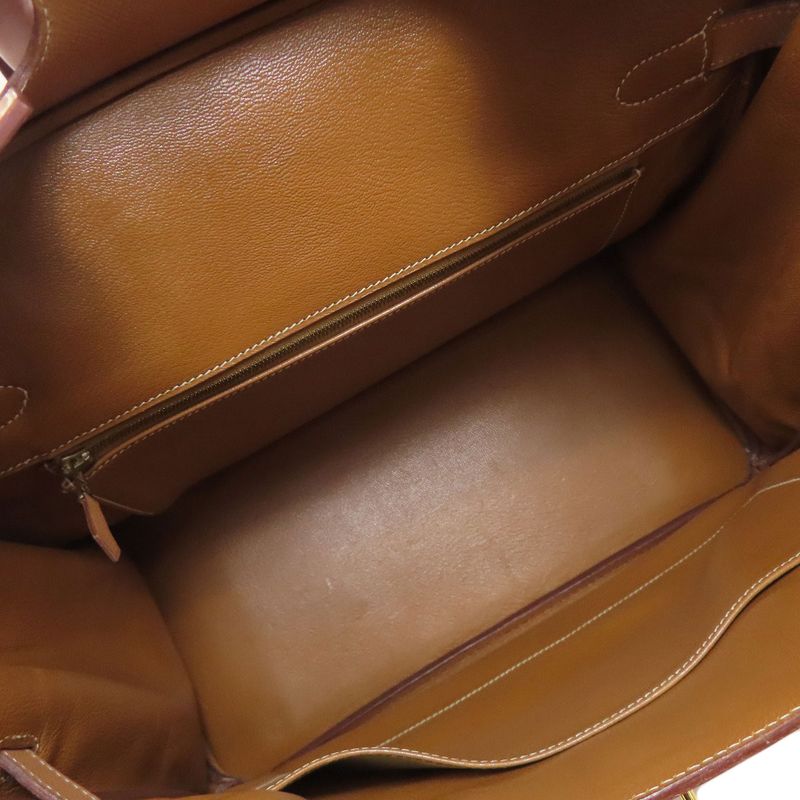 Hermes Birkin 35 Gold Hardware Handbag Courchevel Women
