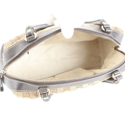 Gucci GG Canvas Lovely Heart Leather Tote Bag Mini Boston Shoulder Hand 257067