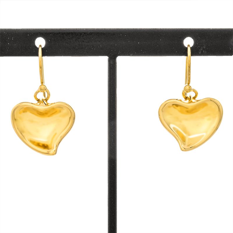 Tiffany & Co Tiffany & Co Full Heart Earrings 18K Yellow Gold 91g Gold Elsa