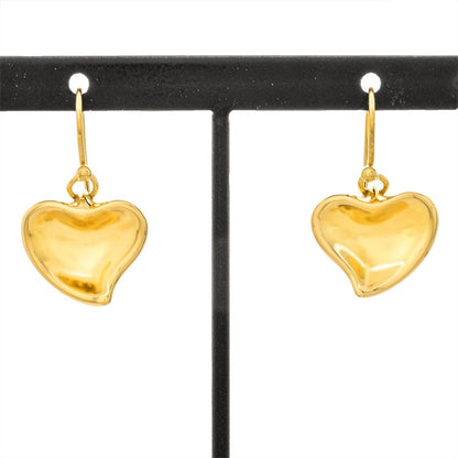 Tiffany & Co Tiffany & Co Full Heart Earrings 18K Yellow Gold 91g Gold Elsa