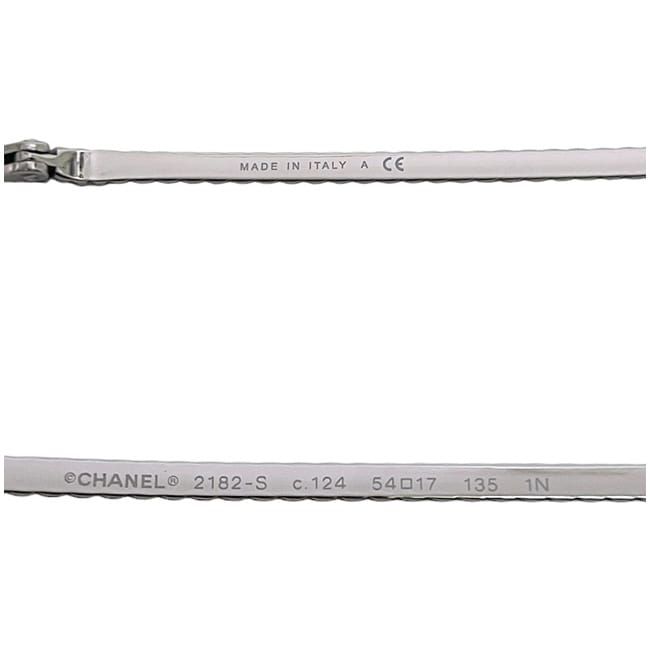 Chanel Sunglasses Silver 2182s Excellent Condition Metal Used Chanel