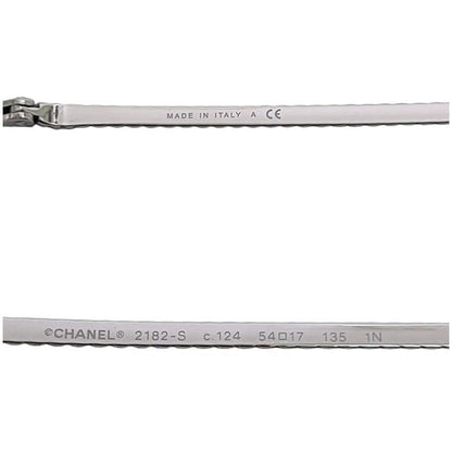 Chanel Sunglasses Silver 2182s Excellent Condition Metal Used Chanel