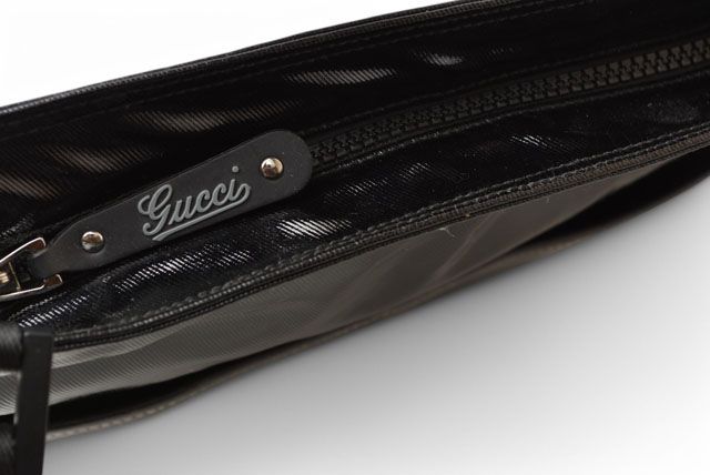 Gucci Shoulder Bag Gucci Bag Cles Sto Emblem PVC Black 181093