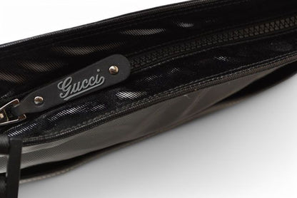 Gucci Shoulder Bag Gucci Bag Cles Sto Emblem PVC Black 181093