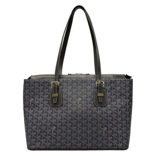 Goyard Shoulder Bag Mali Gallant MM Gray Leather