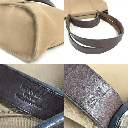 Hermes Shoulder Bag Kabak PM Kabak PM Leather / Canvas Etoupes Brown