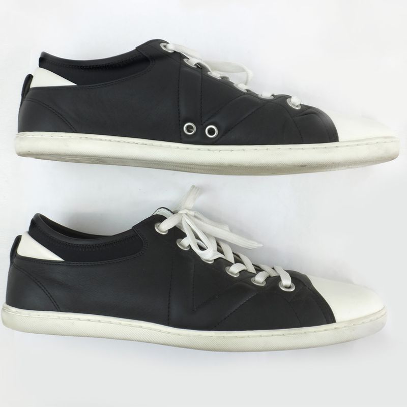 Louis Vuitton Low Cut Sneakers - Black Size 7.5 Notation Equivalent