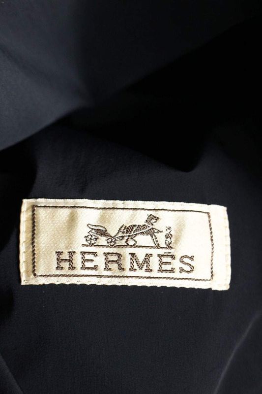 Hermes 24AW Wool Hooded Coat Men's 50