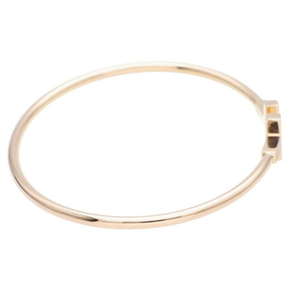 Tiffany & Co T-wire L 18K Yellow Gold Diamond Bangle Men's