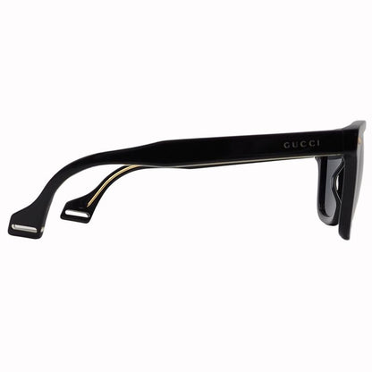 Gucci Eyewear Sunglass Es Square Shape Black Gold Plastic Acetate Frame