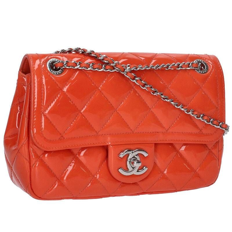 Chanel Matelasse Patent Leather Chain Shoulder Bag For Men