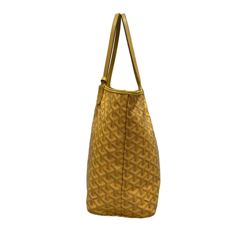 Goyard Saint Louis PM Yellow Leather Tote Bag