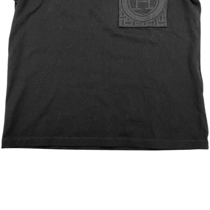 Hermes Short Sleeve T-Shirt Embroidered Pockets H4h4615da0234 Size 34 Cotton